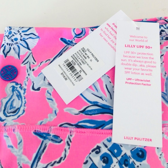 Lilly Pulitzer Weekender Luxletic High Rise Midi 24”Leggings-Rousseau Pink NWT - Picture 7 of 13